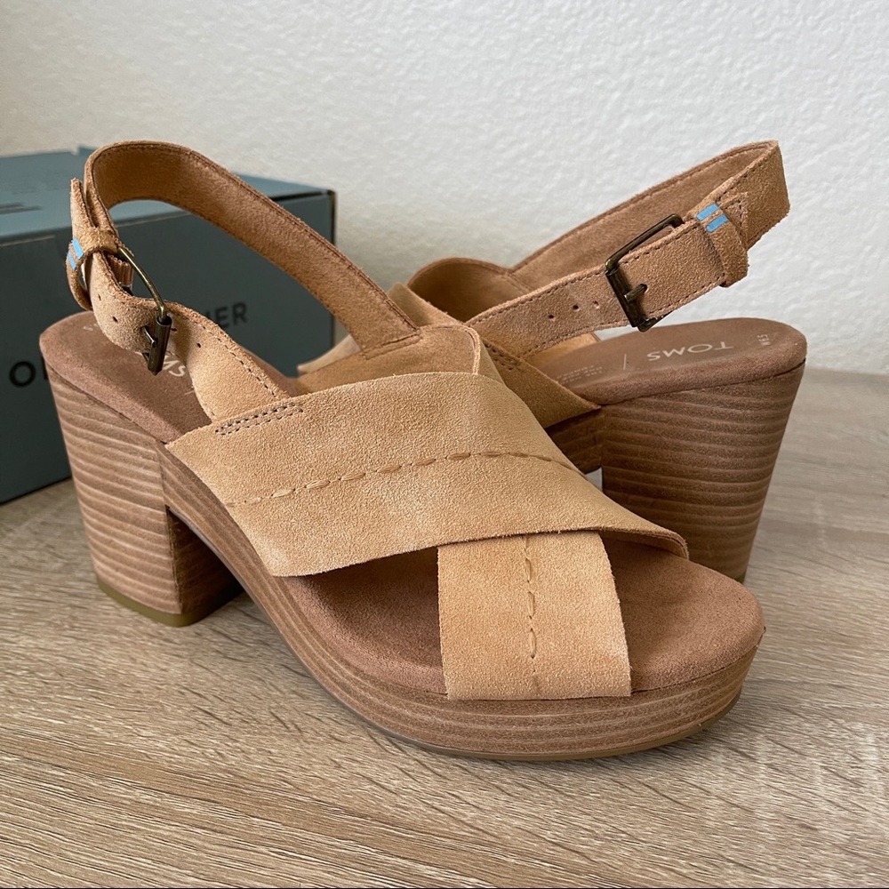 Toms Ibiza Wedge - Honey Suede